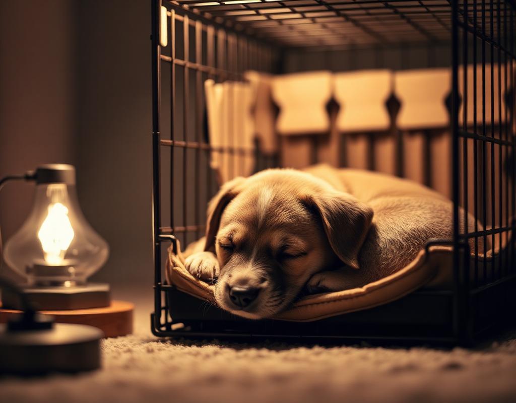 Building a calm night routine for a new puppy